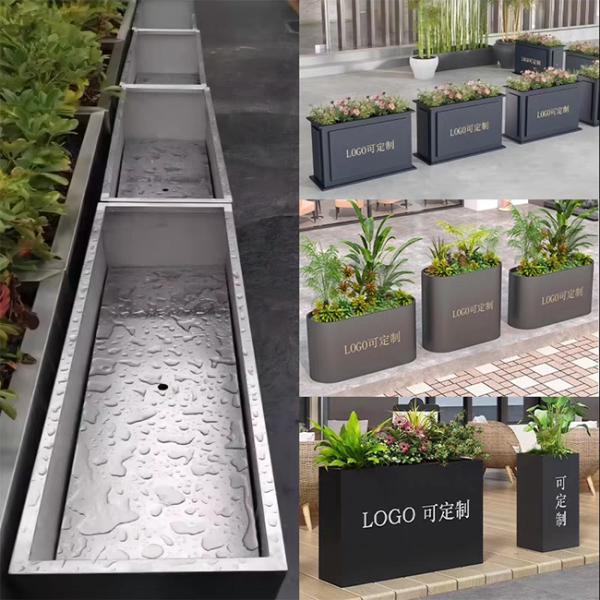 Fire Pit & Planter Combo - Custom Stainless Steel Dual Function Design