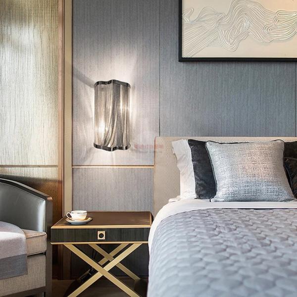 Italian Atlantis  Stream sconce  Luxury Chain Light wall lamp e14(WH-OR-101)