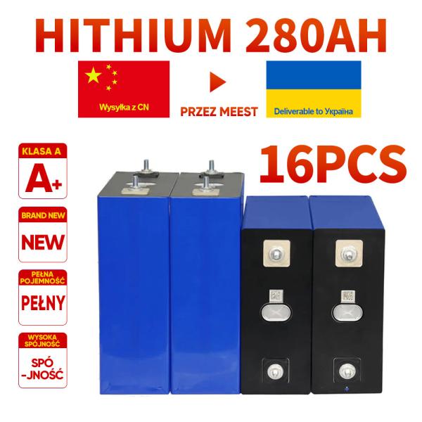 Grau A 3.2V 280AH LiFePo4 Bateria-16pcs Escolha ideal para o mercado da Ucrânia