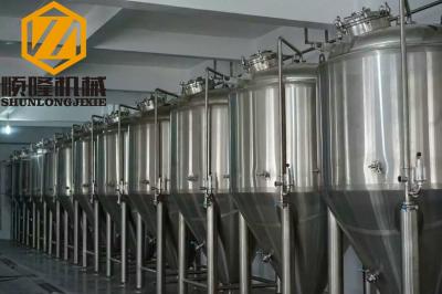 Beer Brewing Conical Fermenter 10HL 2mm Cooling Jacket #4 Finished Exterior Surface