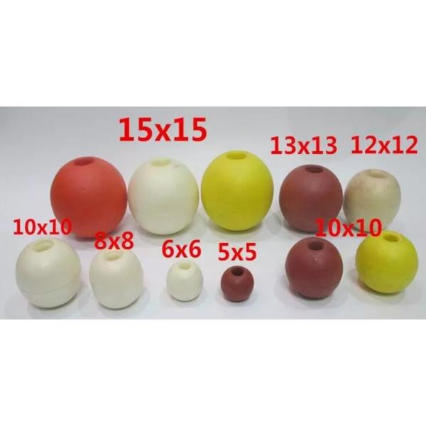 PVC Fishing Net Floats , Commercial Fishing Floats Round Shape