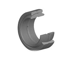 Spherical Plain Shaft Bearing / Custom Made White Metal Plain Bearing