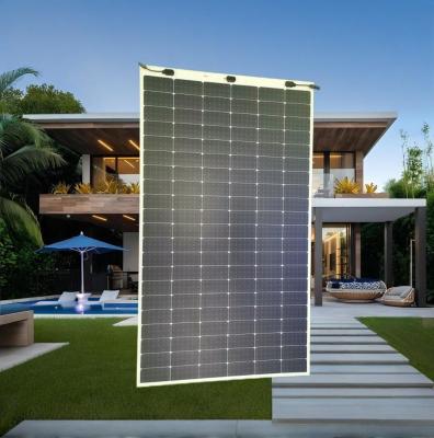 Flexible Mono Solar PV Panel 380W High Efficiency 21.5% Ultra Thin Half Cell Design