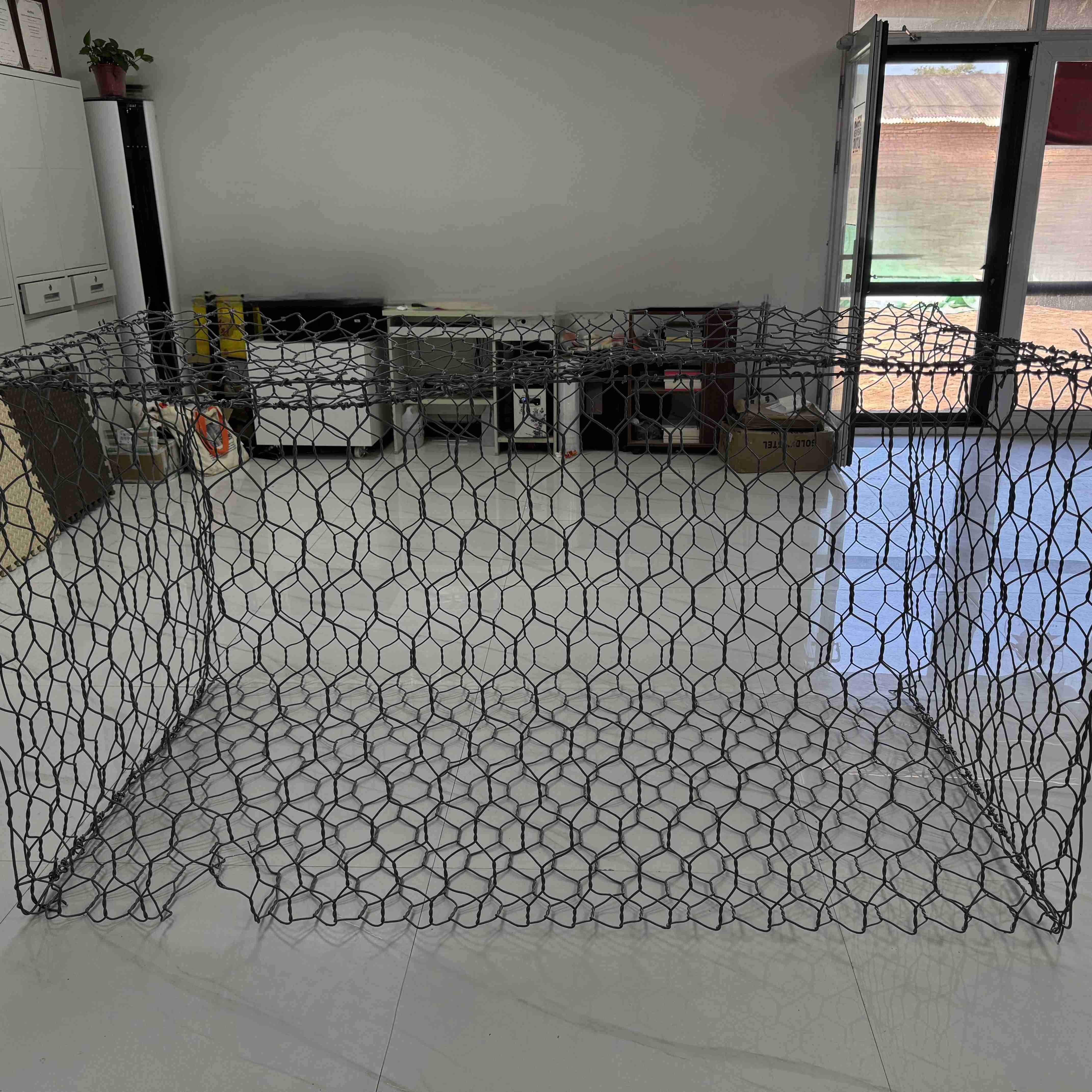 Galvanized And Pvc Coated Gabion Basket Stone  Walls Fence Cage Gabion Box Prices