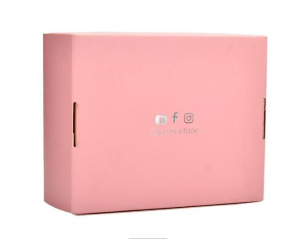 120g Offset SGS EPS Colored Packaging Boxes CDR Custom Logo Printed Pink