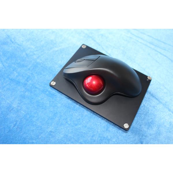 Военное IPX6 расклассифицировало заднее днище CNC эргономической беспроводной мыши трекбола алюминиевое изрезанное