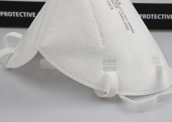 Breathable Outdoors Dust Face Mask , 3ply / 4ply Dust Mask With Filter
