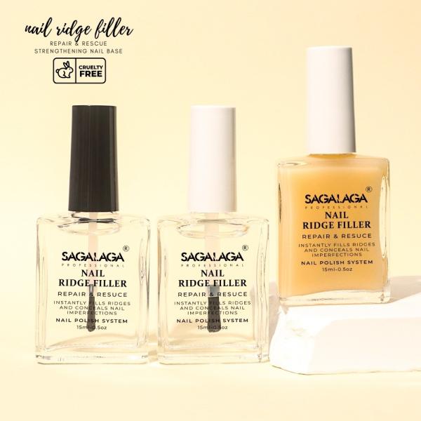 SAGALAGA Nail Growth Repair Strengthener Treatment Air Dry Nail Polish Good for Cracked & Thin Nails Beauty