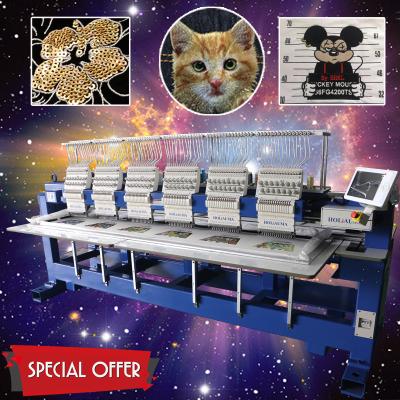 HO1506H low price automatic t-shirt flat 3d cap embroidery machine 400*450mm mulit head computer embroidery machine