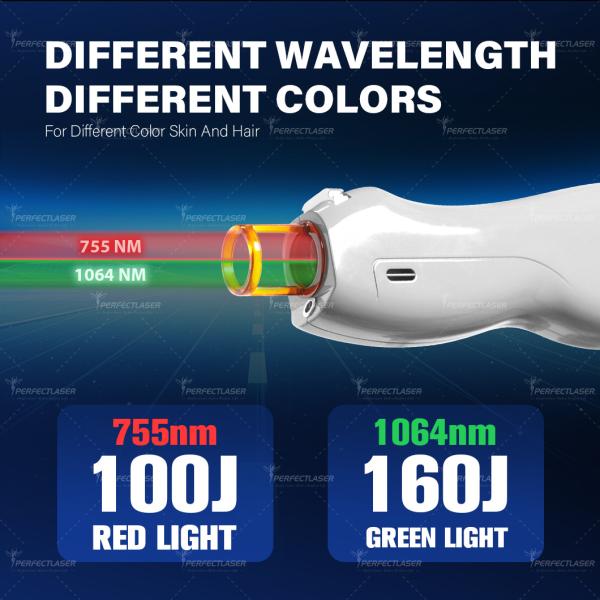 Новый усовершенствованный лазер Александрита Nd Yag для удаления волос