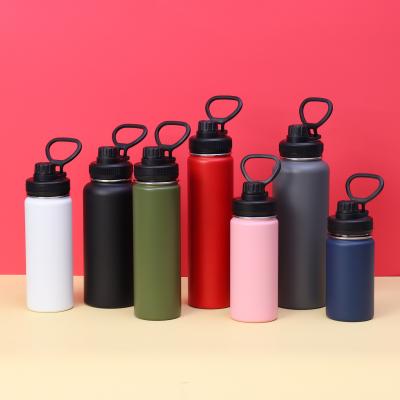 32 OZ Insulated Water Bottle Violet Large Metal Insulated Stainless Steel Water Flask Big Sports Travel Water Bottle With 2 Lids Insulated Thermal Mug Cup