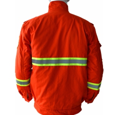 Orange Winter Insulated Cotton 280gsm Flame Resistant Suit