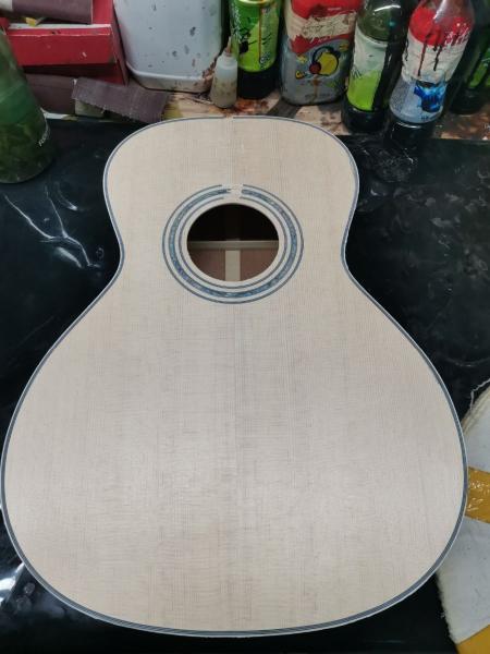 Factory Cutaway 41 Inch KOA Wood Acoustic Electric Guitar Ebony Fingerboard Abalone Inlays D Style KOA Guitar