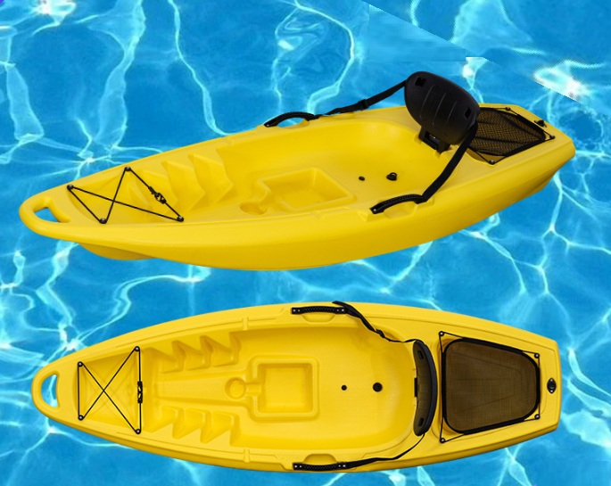 Cross-border HDPE Plastic Children's Fishing Kayak Blow Molded Hard Boat Under 2m Length 55L Capacity 1-Person