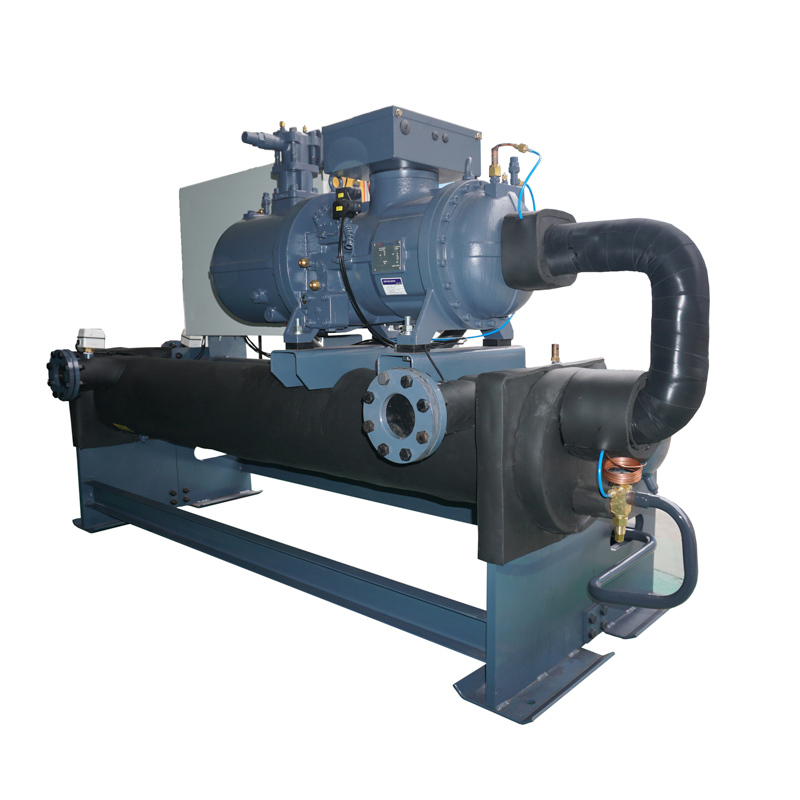 R410A Refrigerant Water Cooled Industrial Screw Chiller Variable Speed Energy Saving OEM