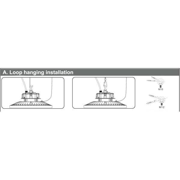 эффективность CRI>80Ra 0/1-10V DALI залива 160LPW UFO датчика движения 240W HB4 Pluggable высокая затемняя