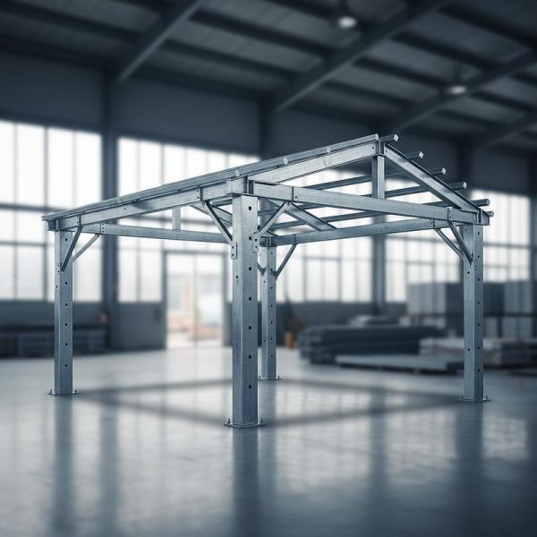10% Roof Pitch Steel Structure Truss with Corrosion Resistance and Customizable Height for Heavy Duty Applications