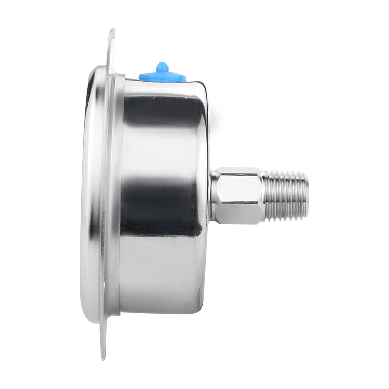 Zhejiang Manufactured 62.2mm All Stainless Steel Pressure Gauge with Flanged Edge