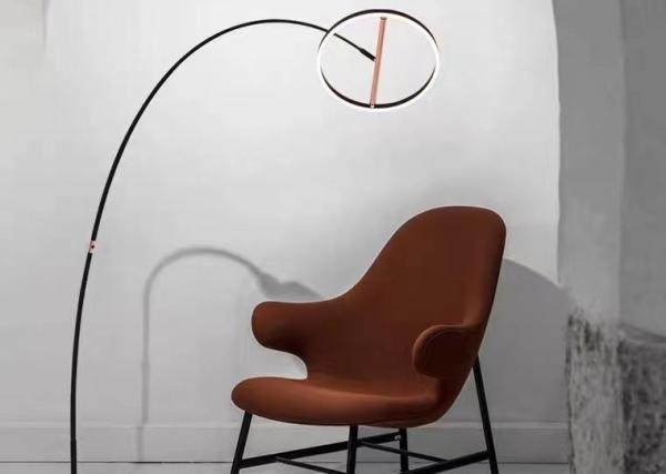Elegant Home Decor Contemporary Gold Luxury Long Led Simple Floor Lamp For Bedroom