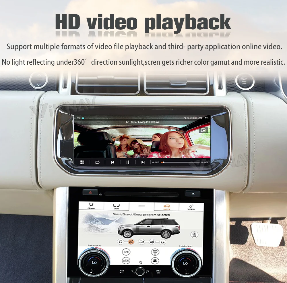 Android Auto 10,25 дюймовое автомобильное радио для Range Rover Vogue L405 Carplay HD LCD сенсорный экран Мультимедийный видеоплеер GPS