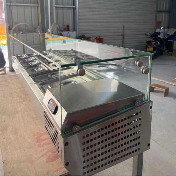 European Standard Refrigerated Salad Prep Table VRX 900 1200 1500 1800 2000mm Length