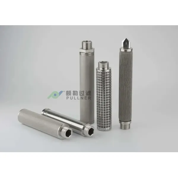 High Temperature Resistant 316L Stainless Steel Fiber Felt Pleated Filter Cartridge with Large Filtration Area