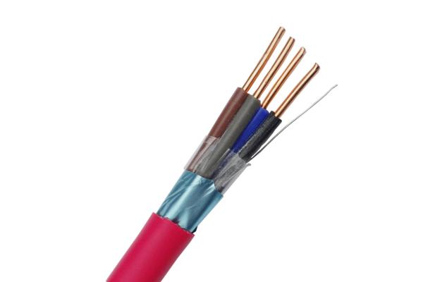 FRLS Fire Resistant Cable Shielded 1.00mm2 Solid Bare Copper Conductor for Security