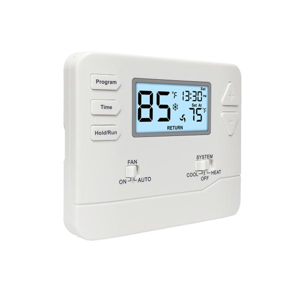 24VACまたは電池電源と ±1°Fの精度を持つスマートHVACサーモスタット