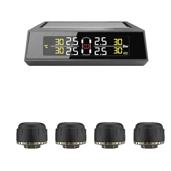 Solar Aftermarket TPMS System Car 4PCS Tire Pressure Monitoring System Automatic Matching