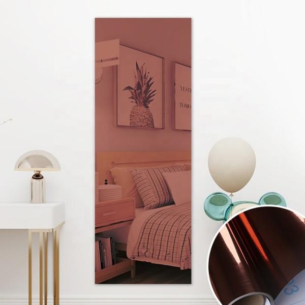 Vinyl Adhesive Mirror Wall Sticker Fireproof Self Adhesive Window Film Waterproof