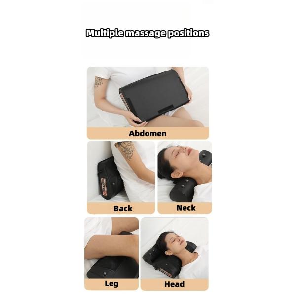 2023 Home Electric Neck Cushion Shiatsu Back Massager with Heat Function and Customized Logo Availabled Massage Pillow