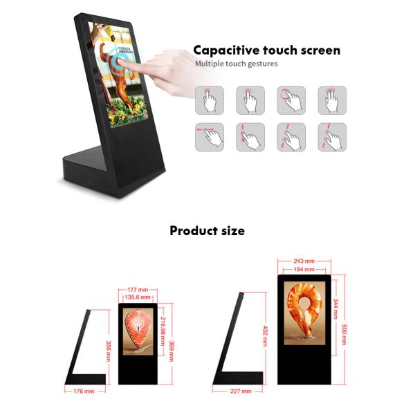 5ms меню экрана касания дюйма TFT LCD ответа 10,1 настольное