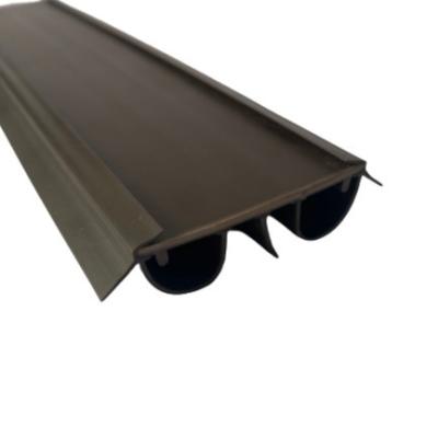 U-shaped Vinyl Door Bottom Sealing Strip for Noise Reduction and Smoke Prevention