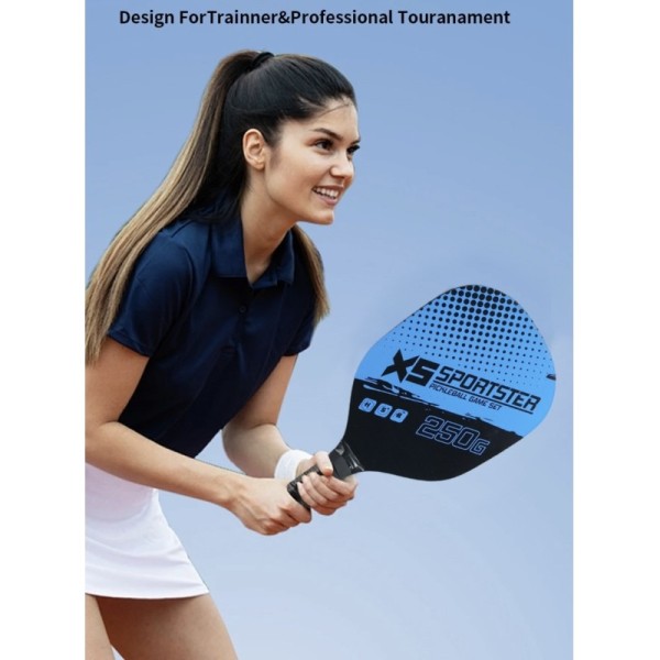 Lightweight Pickleball Paddle Set with Poplar Wood Core and 40-Hole Design for Training and Practice