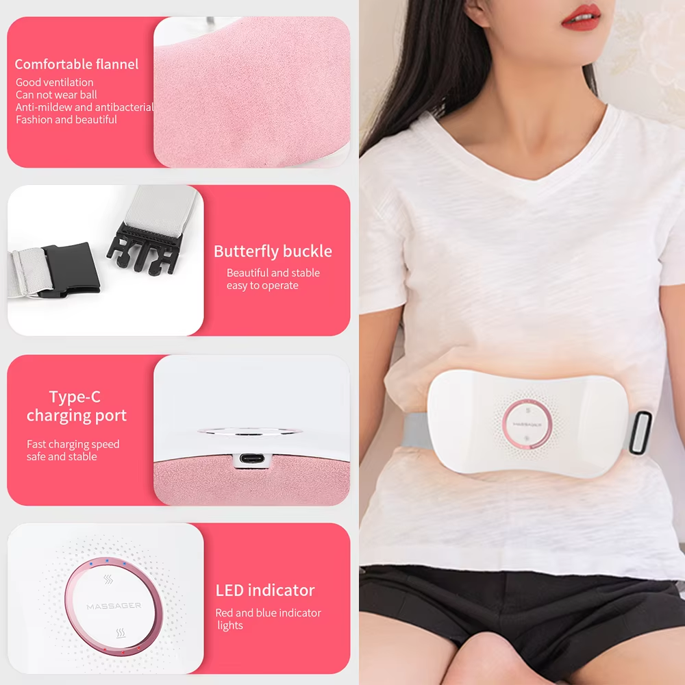 Best Selling Smart Heating Massage Belt Electric Heating Waist Belt Heating Lumbar Support and Warm Uterus Care Device