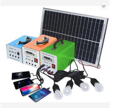 9AH 20W Solar Lighting System For Home Solar Dc Home Lighting System