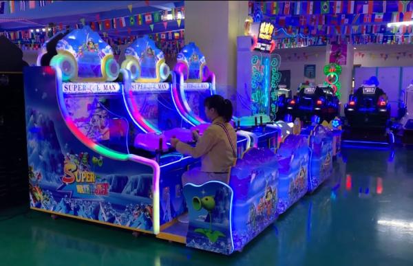 Coin Pusher Water Shooting Arcade Machine / Lottery Ticket Game Machine