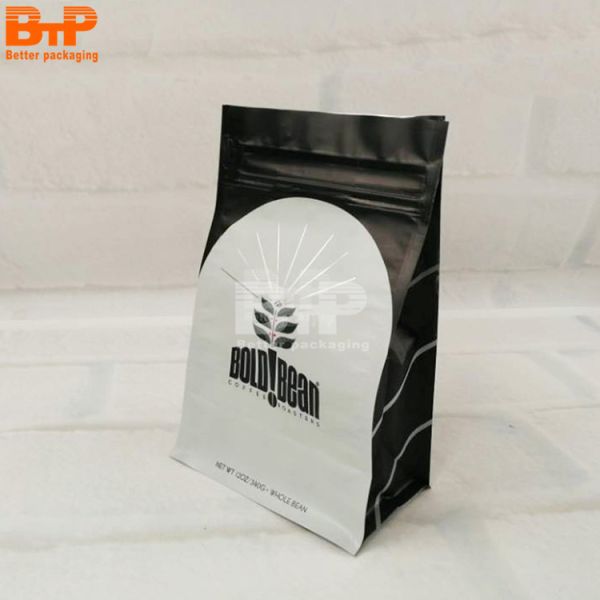 Customization 350g 500g 1kg Coffee Bag Printed Plastic Packaging Bag for Coffee Beans Flat Bottom Mylar Other Packaging Pouch