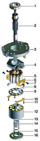 Komatsu Excavator Hydraulic Parts for HPV35 / 55(PC60/120/200/300-3/5/PC400/PC650 Piston Pump Series
