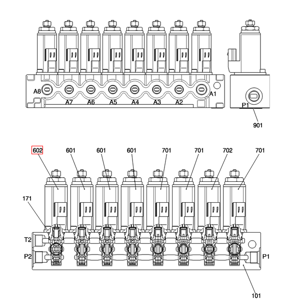 Предохранительный клапан YN35V00049F1 клапана соленоида SK135 экскаватора KOBELCO SK200 SK350-8 пилотный