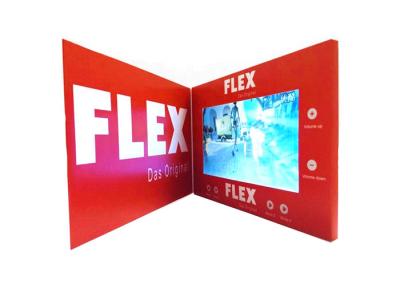 Art Paper LCD Video Business Cards With Rechargeable 500-3000MAh 4GB Memory