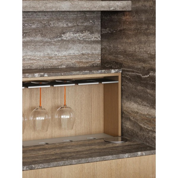 OEM Custom Modern Kitchen Cabinet Concealed Hinges Anti Rust Hardware Long Term Durability High Humidity Melamine Board MDF