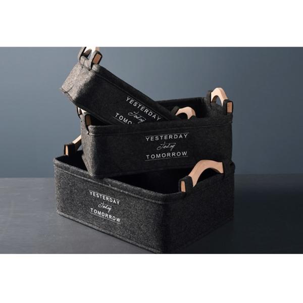 32.5*21*11.5cm Felt Storage Bin , Large Felt Storage Box For Home