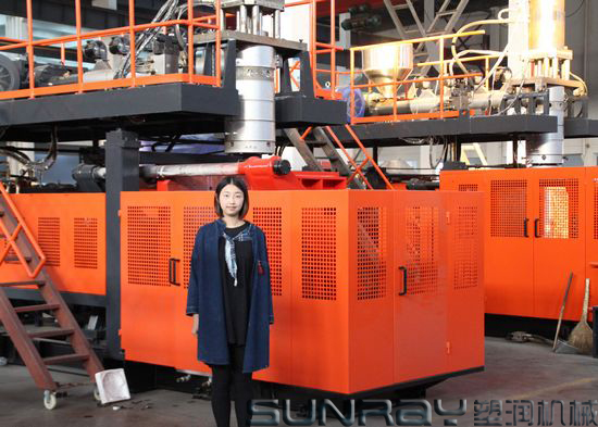 Heat Insulation HDPE Blow Moulding Machine For Plastic Round Ice Box SRB90