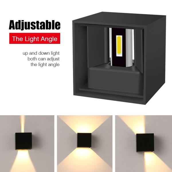 10w  Wall Mounted LED Lamps Adjustable IP65 Waterproof 	L100mmxW100mm