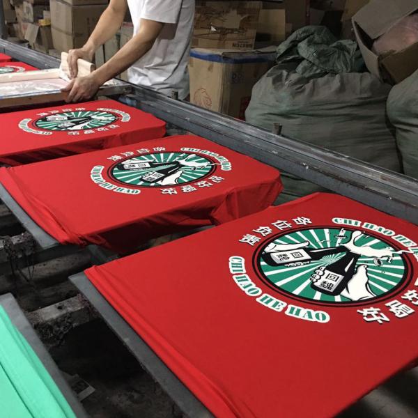 Polyester Cotton 180gsm Quick Dry Unisex T-shirt Men's Short Sleeve Solid Pullover Crewneck Sports Election Promotion