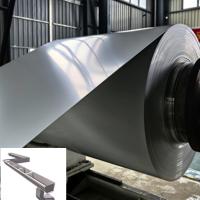 Alloy 3105 Ral 7035 Grey Color 26 Gauge 0.45mm Thick 350mm Wide PE Pre Painted Aluminum Coil For Aluminum Gutter Making