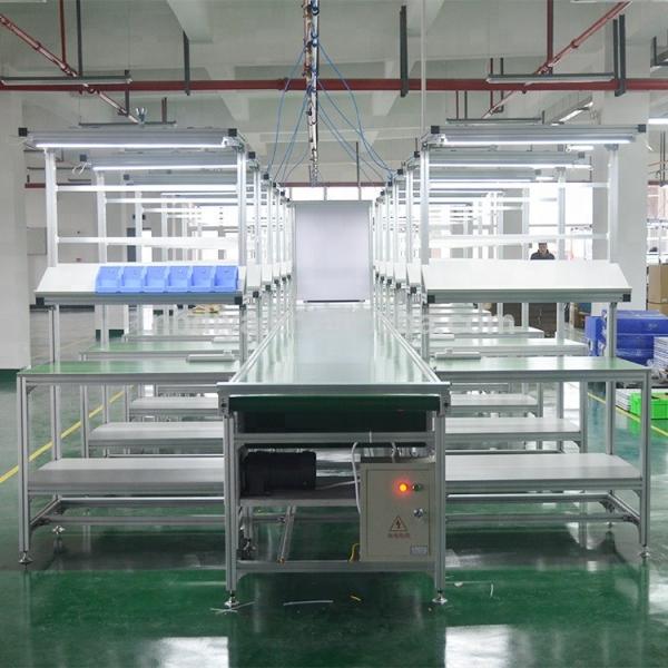 Aluminium Assembly Workbench Line DY3 , Electrical Worktable Bench For Light Industry