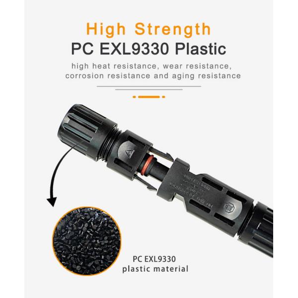 Разъем-розетки медной солнечной панели солнечных батарей 1000v переходника провода водоустойчивой мужские