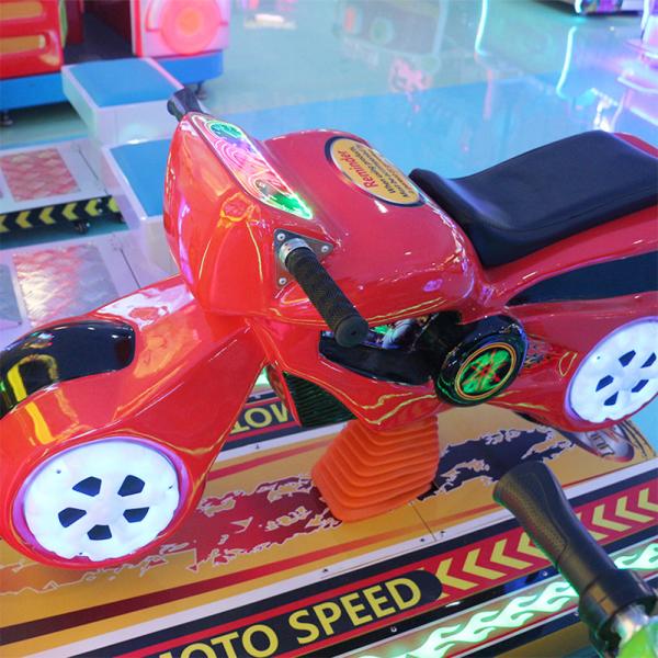 Мотоцикл видеоигры мотоцикла управляя 22 имитатора дюймами гонок велосипедиста